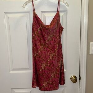 UO Mallory cowl neck mini dress